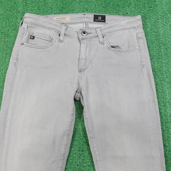 AG Adriano Goldschmied Jeans Womens 26R Gray Stevie Ankle Slim Straight USA - Picture 2 of 12